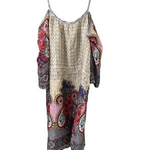 Colorful Paisley Spaghetti Strap Blouse